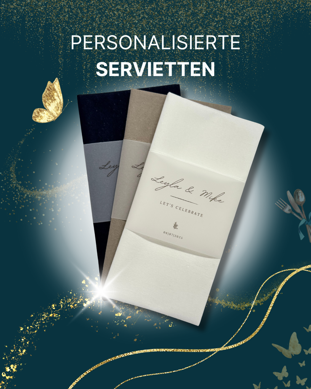 Personalisierte Servietten